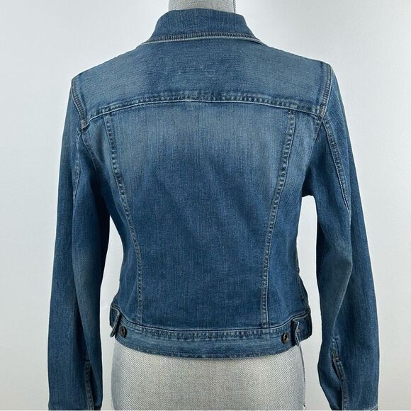 Ralph Lauren Women’s SZ Medium Petite Classic Blue Denim Jean Jacket Casual - Picture 7 of 15